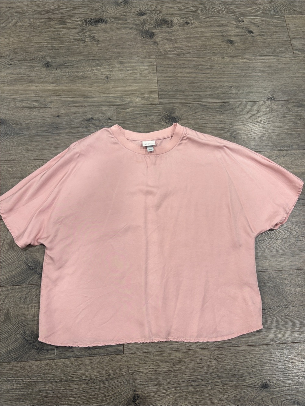 a new day Pale Pink Boxy Short-Sleeve Crop Top